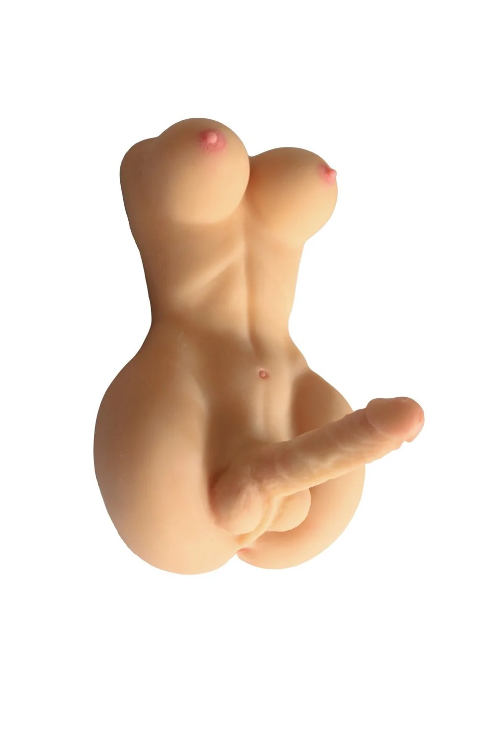 50cm/19.7in Shemale Futanari Sex Doll Natural Skin TPE Torso Sex Doll Adult Futa Sex Doll Torso