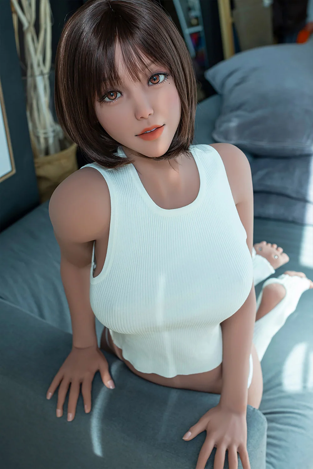 Evadne Short Hair TPE Sex Doll 163cm E # K3 Realistic Medium Boob Adult Love Doll alternate view