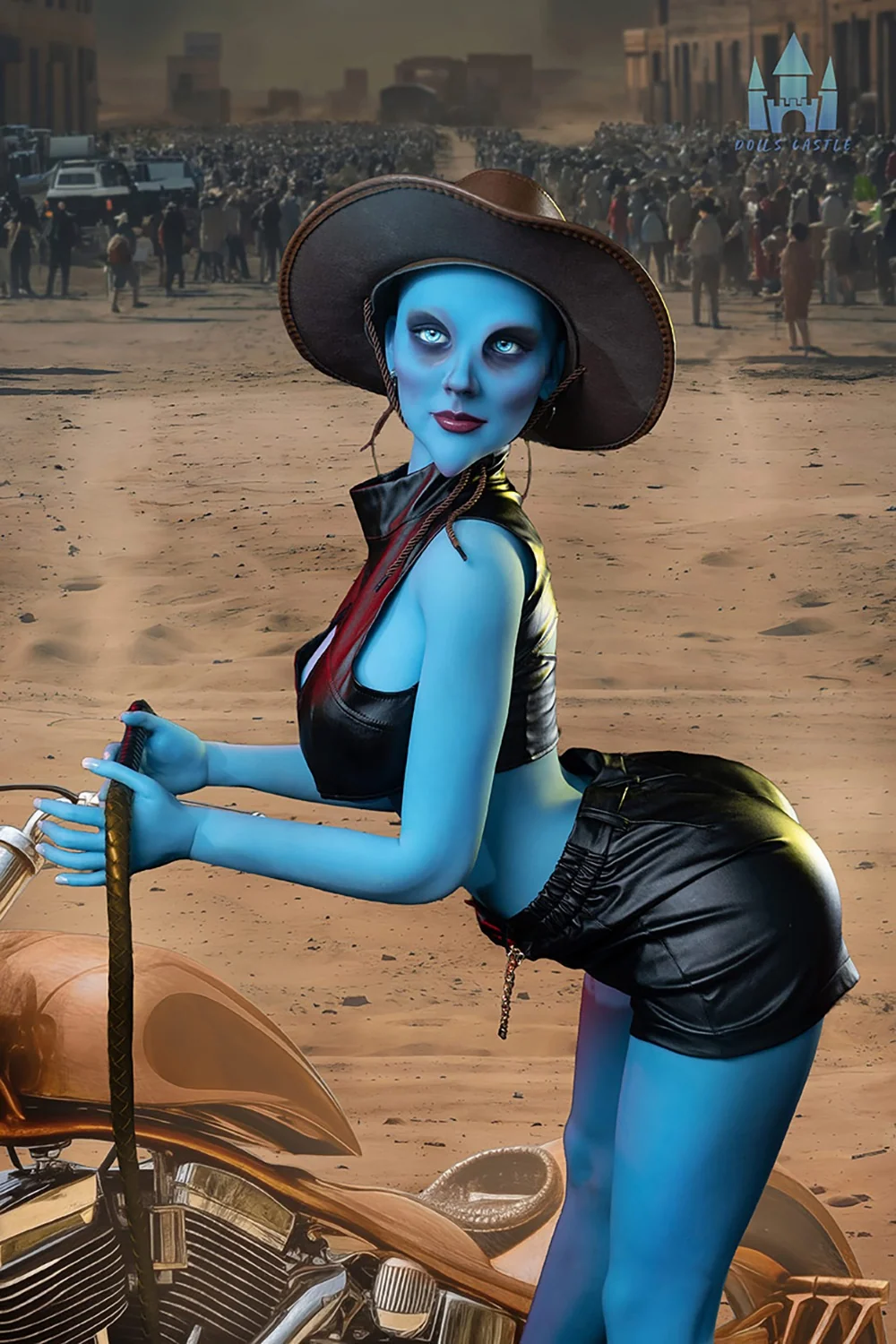 Dillion 170cm #A12 Blue Skin TPE Fantasy TPE Sex Doll Realistic Big Boobs Sexy Adult Love Doll alternate view