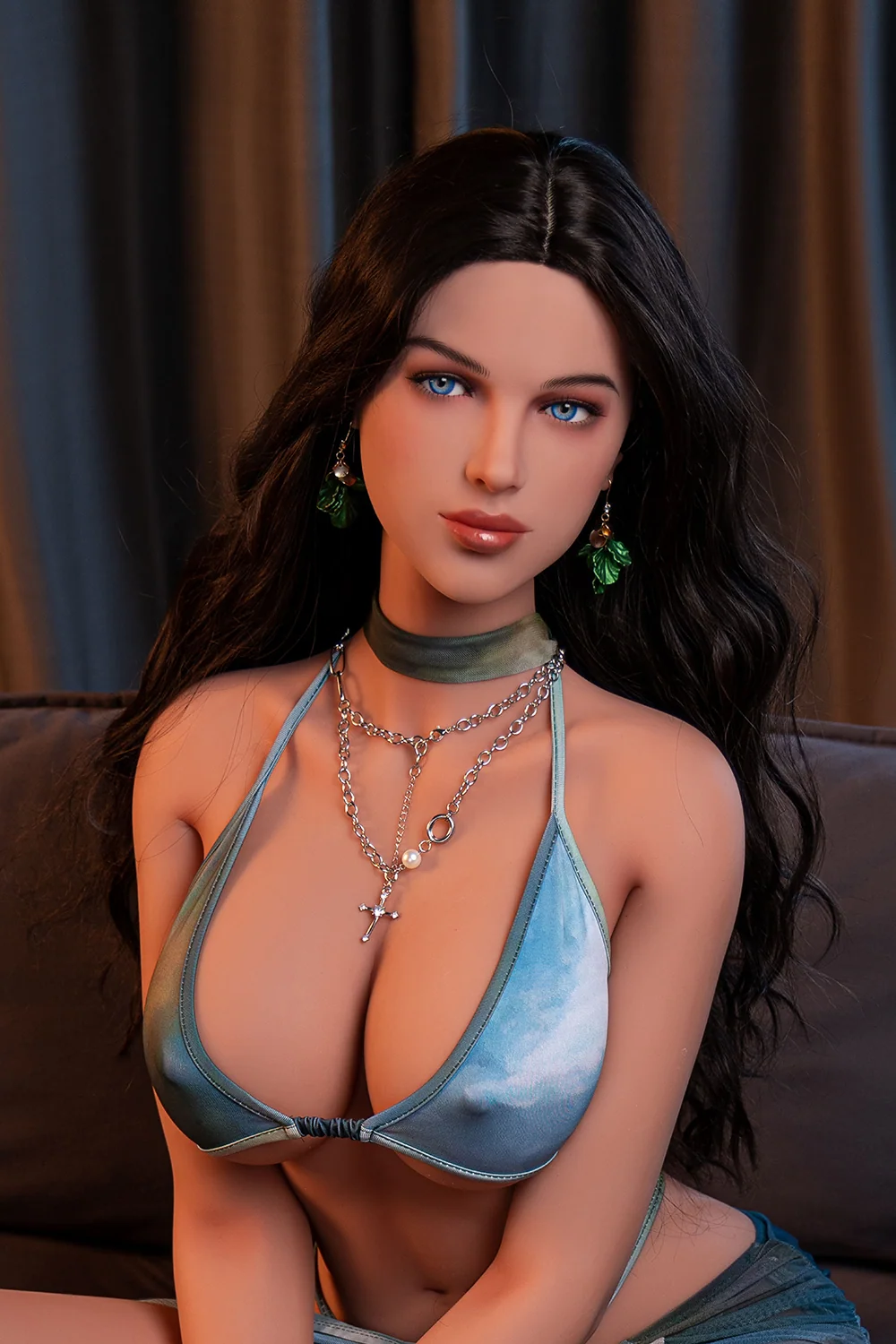 Vionne 158cm AL162 Big Breasts TPE Sex Doll Tanned Skin Adult TPE Sex Doll