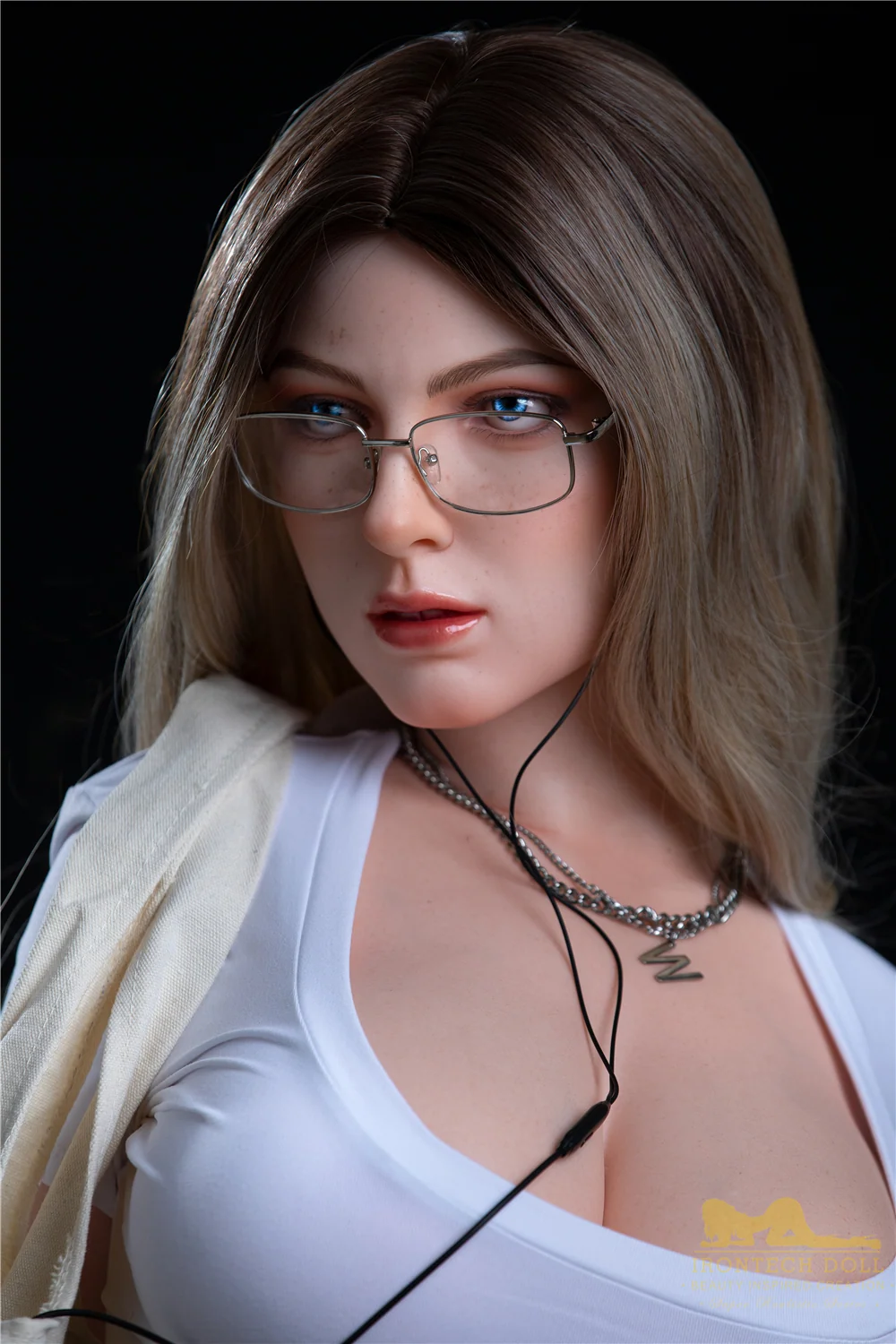 Irontechdoll Tess Plus 165cm S29 Full Silicone Sex Doll Big Breasts Natural Skin Silicone Adult Love Doll alternate view