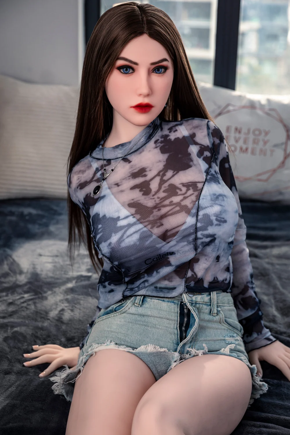 Shalina 160cm #C9 Realistic TPE Sex Doll White Skin Big Boobs Adult Love Doll