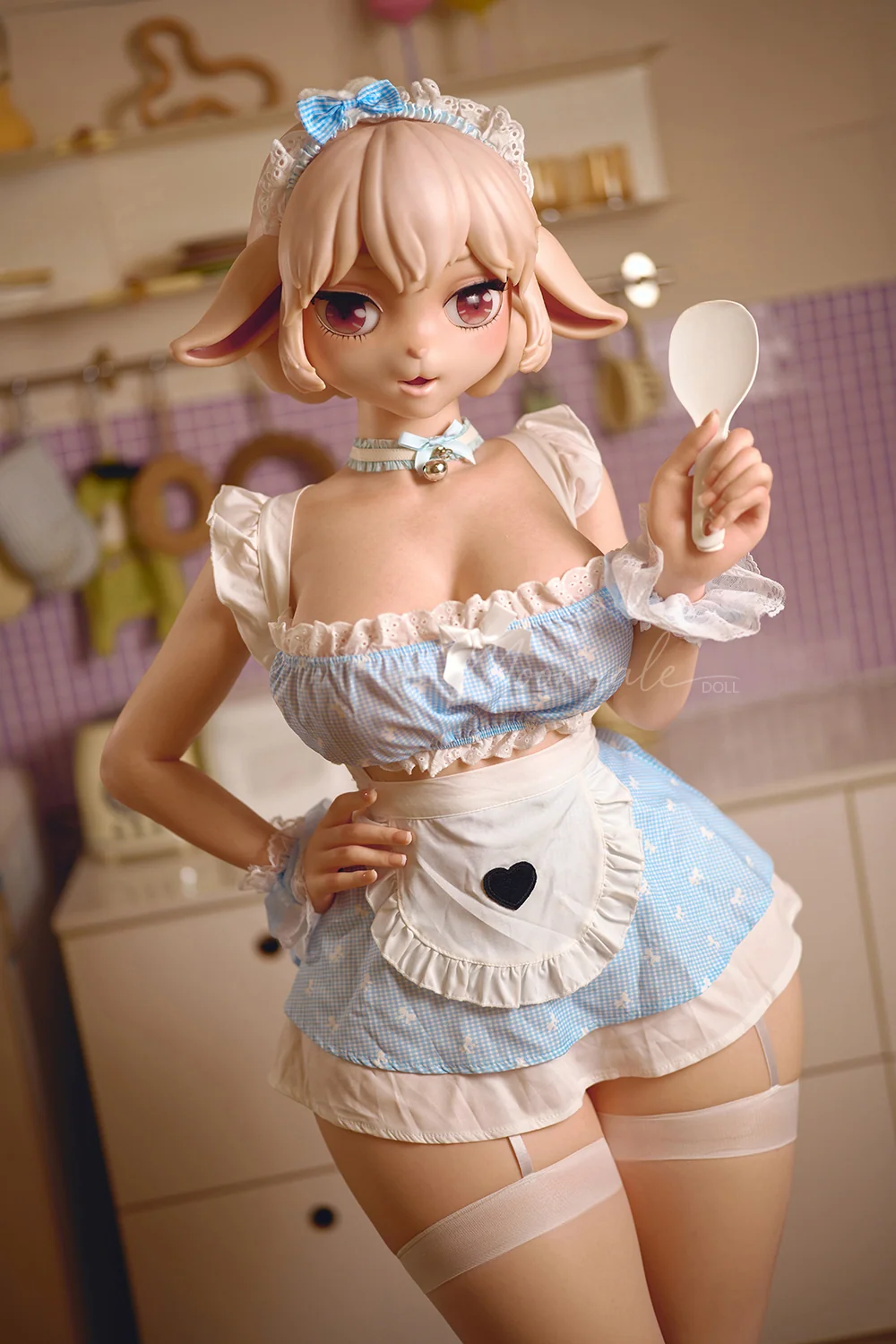 Xavy 160cm Fluffy Lamb Full Silicone Anime Sex Doll Natural Skin Cute Lamb Fantasy Silicone Adult ROS Love Doll