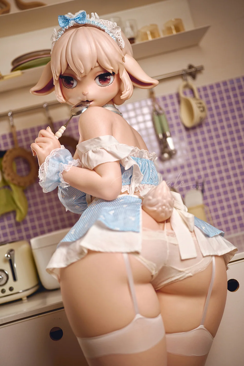 Xavy 160cm Fluffy Lamb Full Silicone Anime Sex Doll Natural Skin Cute Lamb Fantasy Silicone Adult ROS Love Doll alternate view