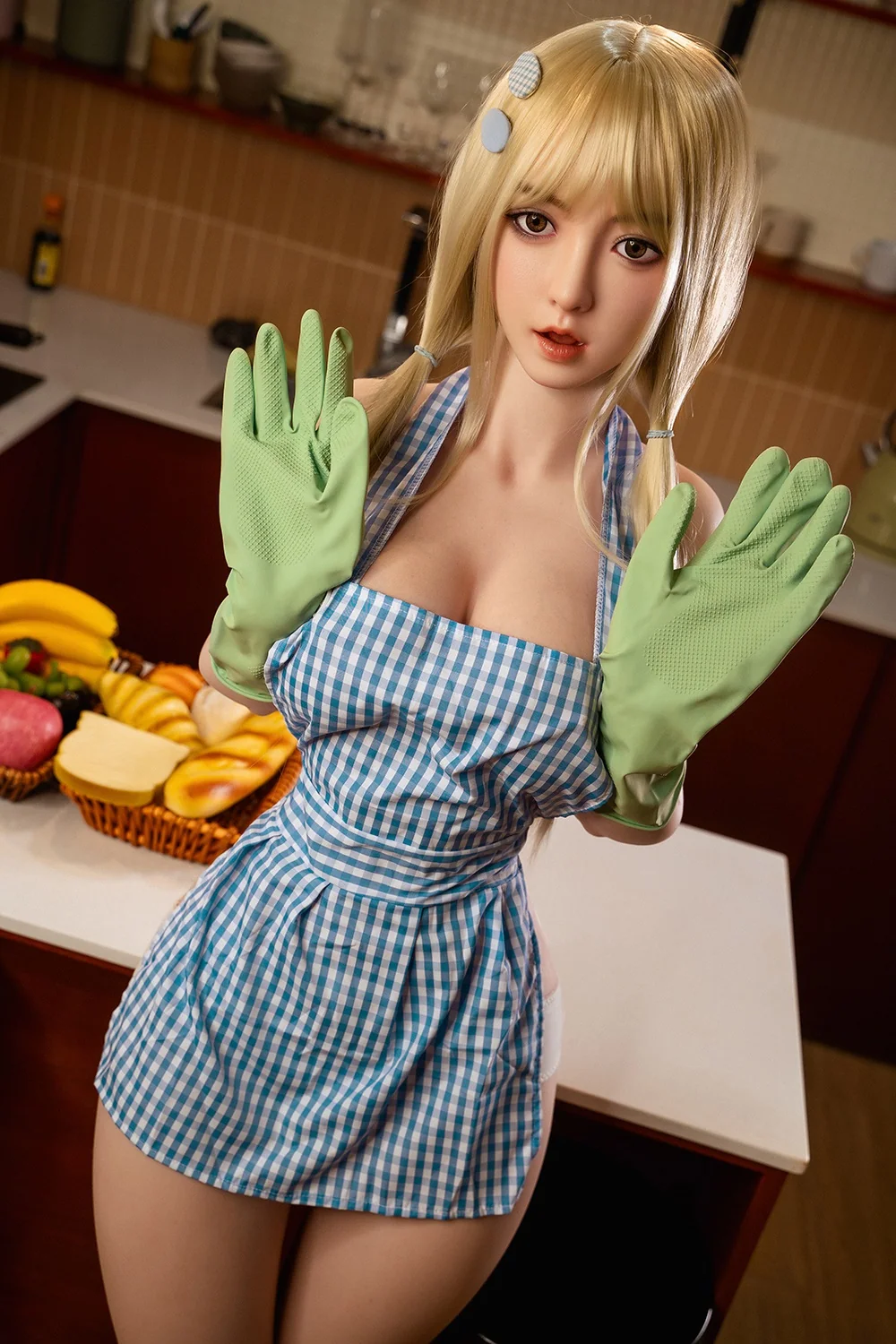 Susanne 158cm #600 Full Silicone ROS Sex Doll Cute Blonde Hair Woman Natural Skin Movable Jaw Oral Sex Adult Love Doll alternate view