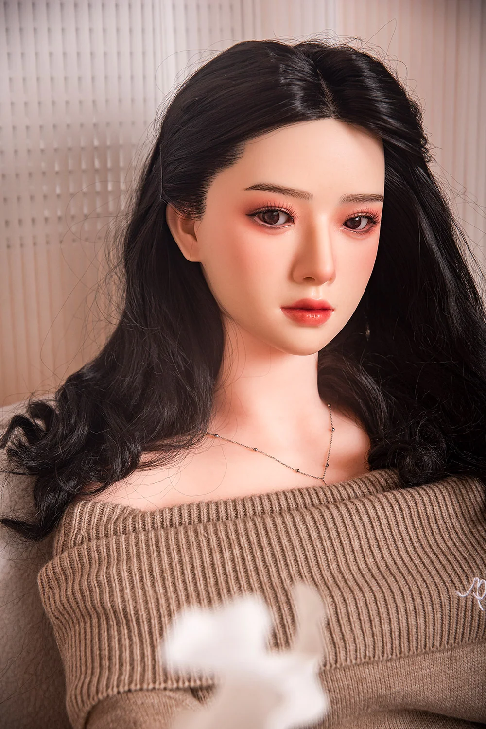 163cm Unique Design Muncey Asian Medium Boobs Sex Doll Silicone Head TPE Body Long Black Hair Love Doll