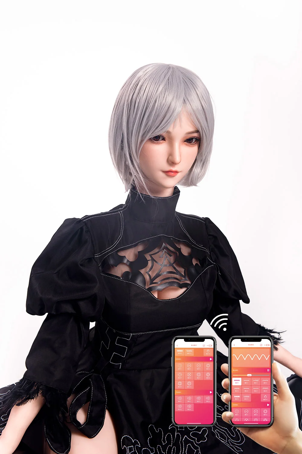 163cm Unique Design Momo Plus Cosplay App-Controlled Sex Doll Silicone Head TPE Body Love Doll