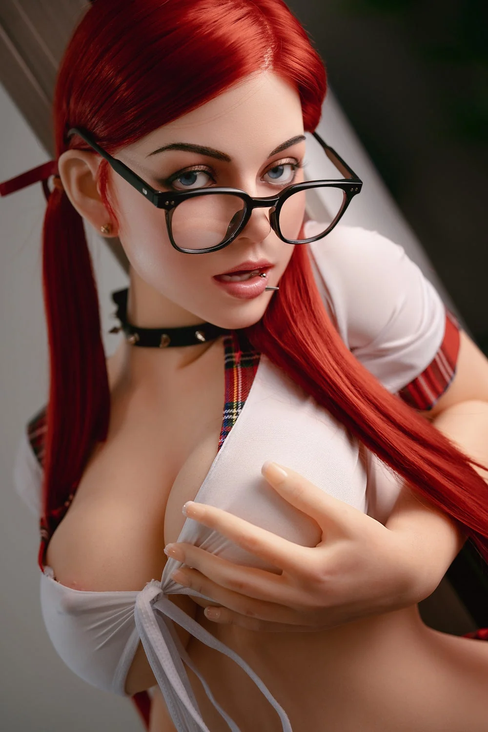 Janice 160cm 5ft3 K15 Unique Design Silicone ROS Head Oral Sex Love Doll TPE Body Movable Jaw Adult Sex Doll alternate view
