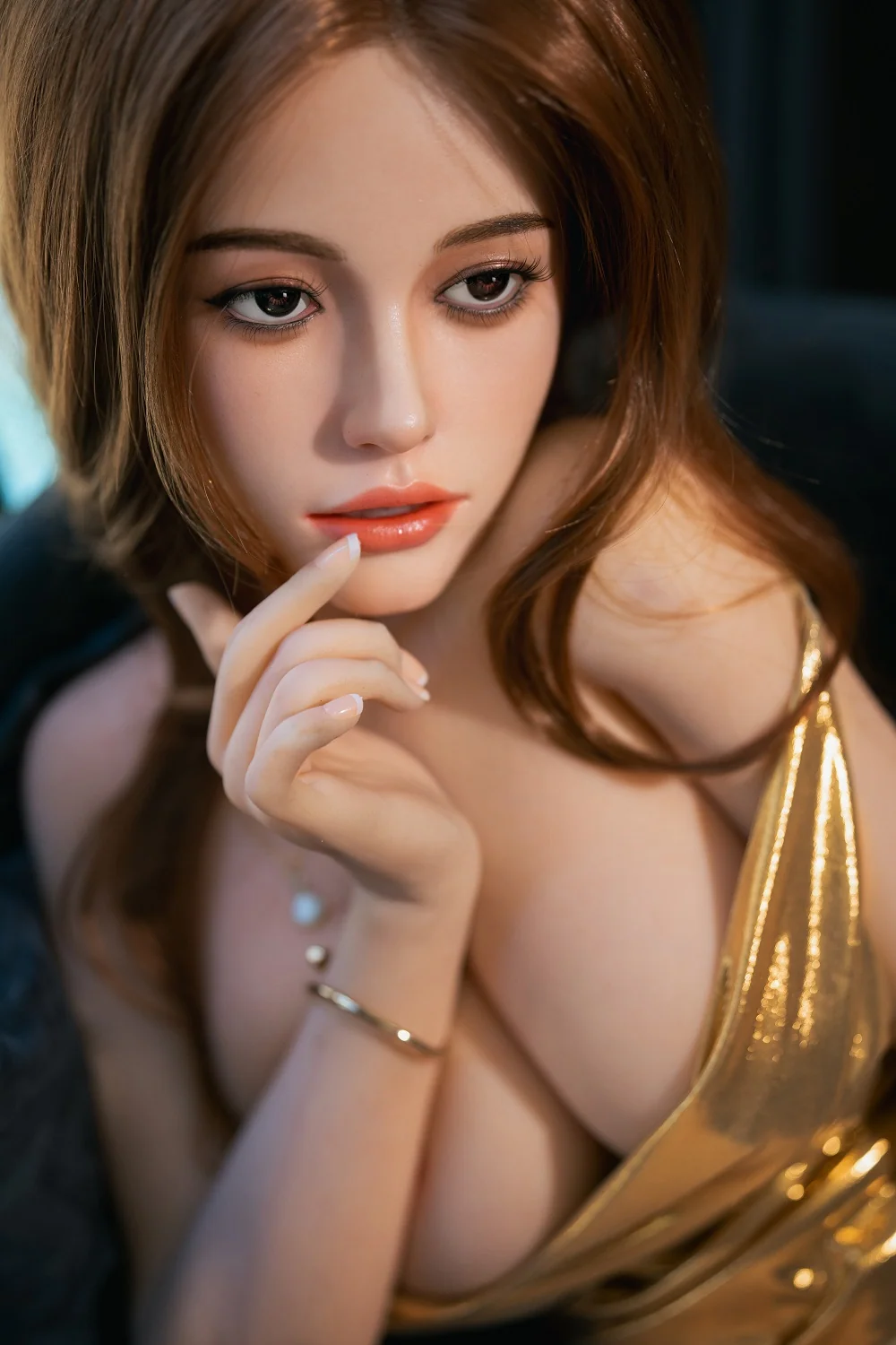 Jada 164cm 5ft4 K14 Unique Design Silicone ROS Head Sex Doll TPE Body Movable Jaw Oral Sex Adult Love Doll