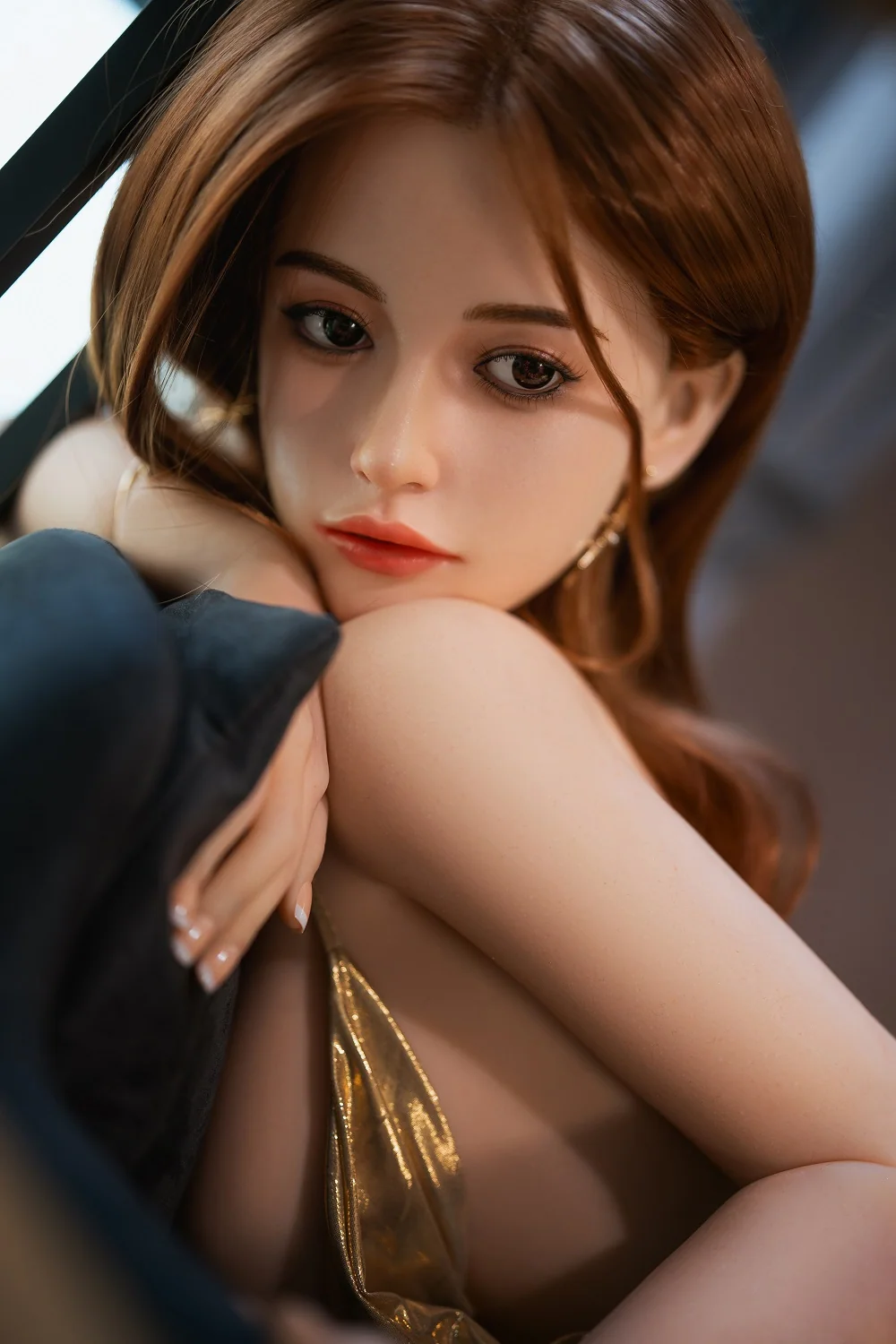Jada 164cm 5ft4 K14 Unique Design Silicone ROS Head Sex Doll TPE Body Movable Jaw Oral Sex Adult Love Doll alternate view