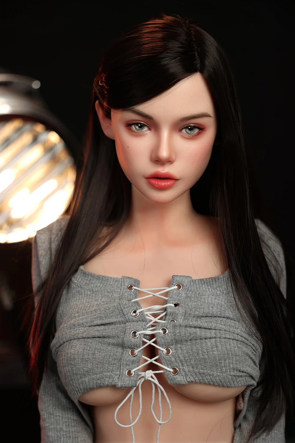Unique Design Fiora 164cm #1130E Silicone ROS Head Sex Doll TPE Body Oral Sex Adult Love Doll