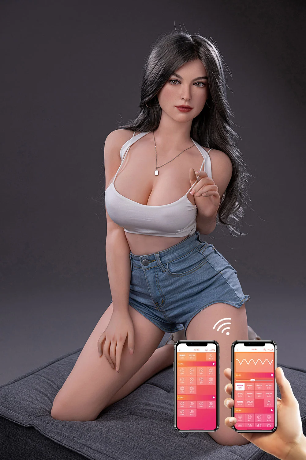 Unique Design 163cm Karyn App-Controlled Sex Dolls Silicone Head TPE Body Realistic Love Doll