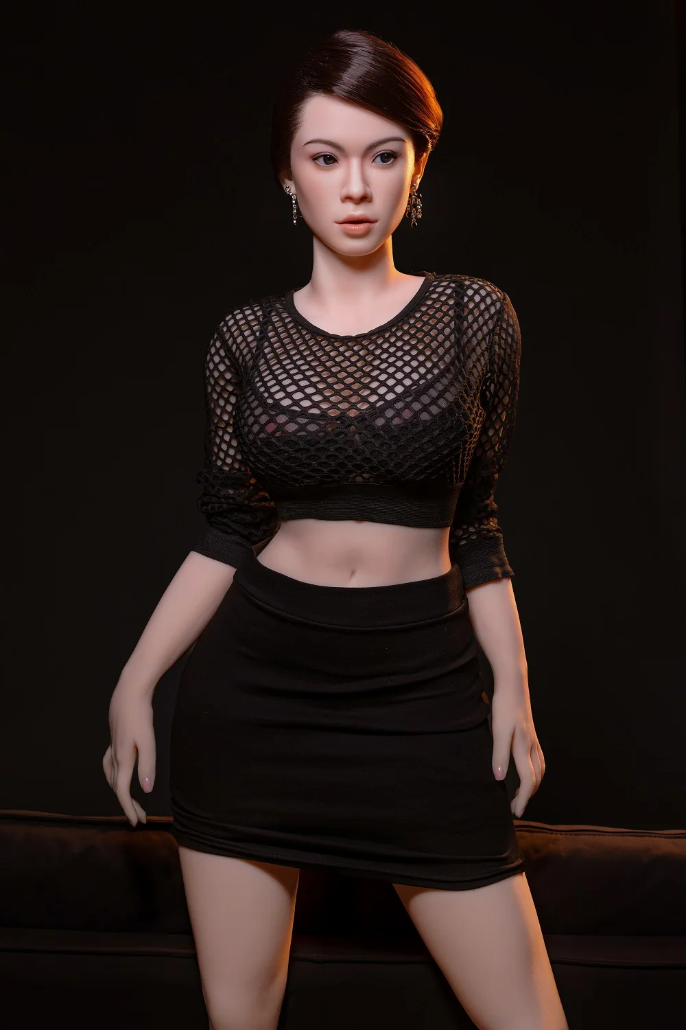 Aidra 158cm Unique Design Silicone Oral Sex Love Doll TPE Body Movable Jaw Adult ROS Head Sex Doll