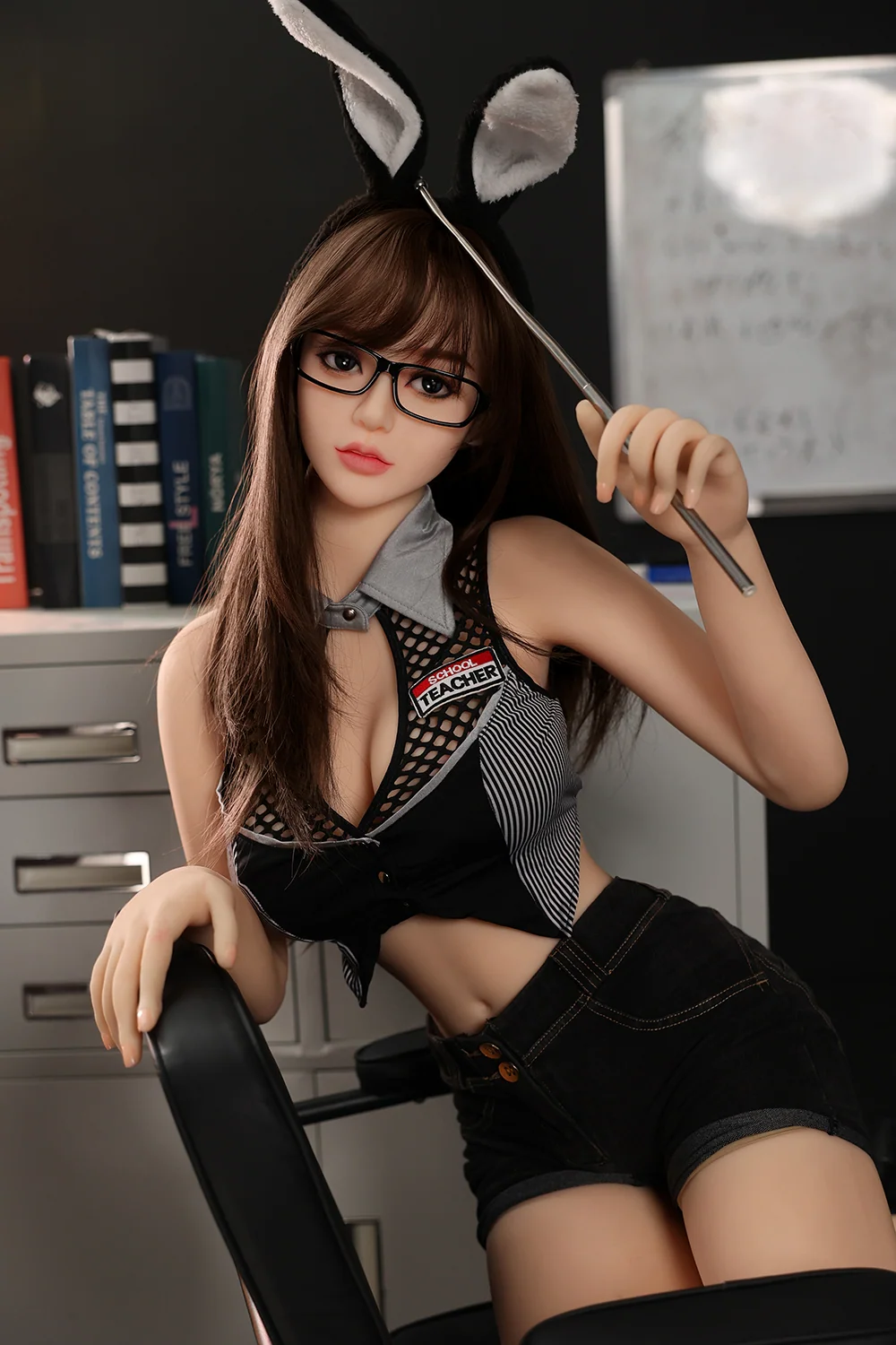 Lina 158cm #182 Realistic TPE Sex Doll Natural Skin Office Lady Adult Love Doll (Free 2ND Head)