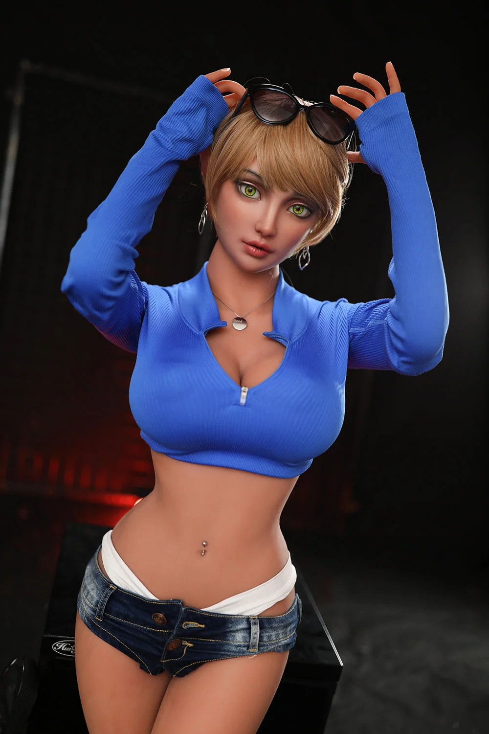 158cm Nataly #479 Silicone ROS Head TPE Body BBW Sex Doll Oral Sex Movable Jaw Adult Love Doll alternate view