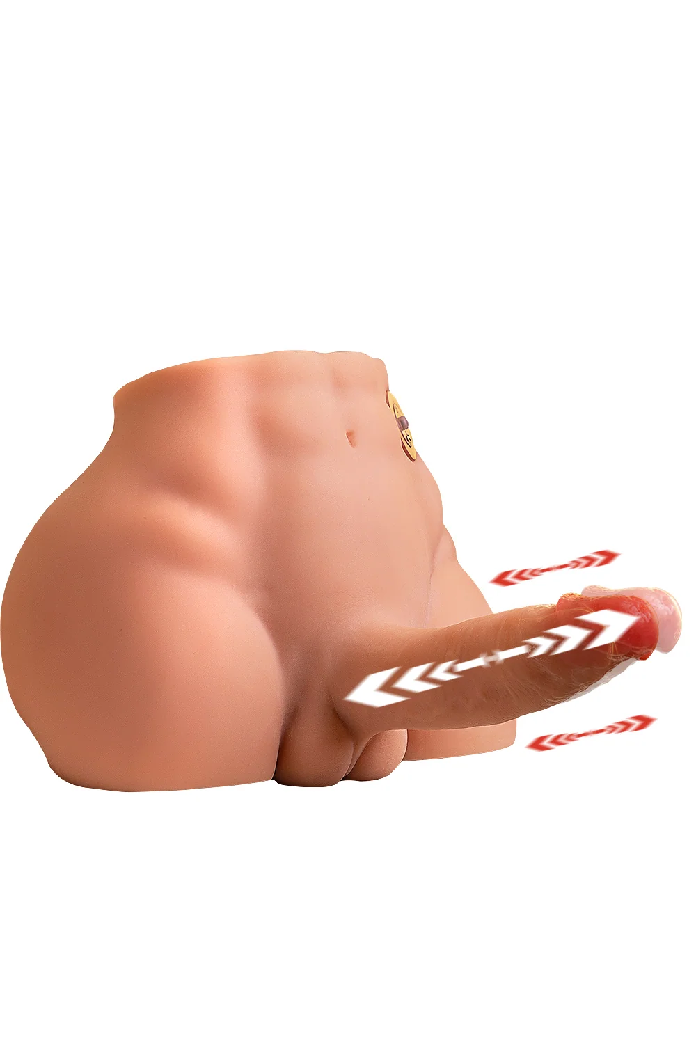 SQ-MA30021 Big Dildo Male Sex Torso Ass Doll Electric Dildo Automatic Male Ass TPE Sex Doll Torso