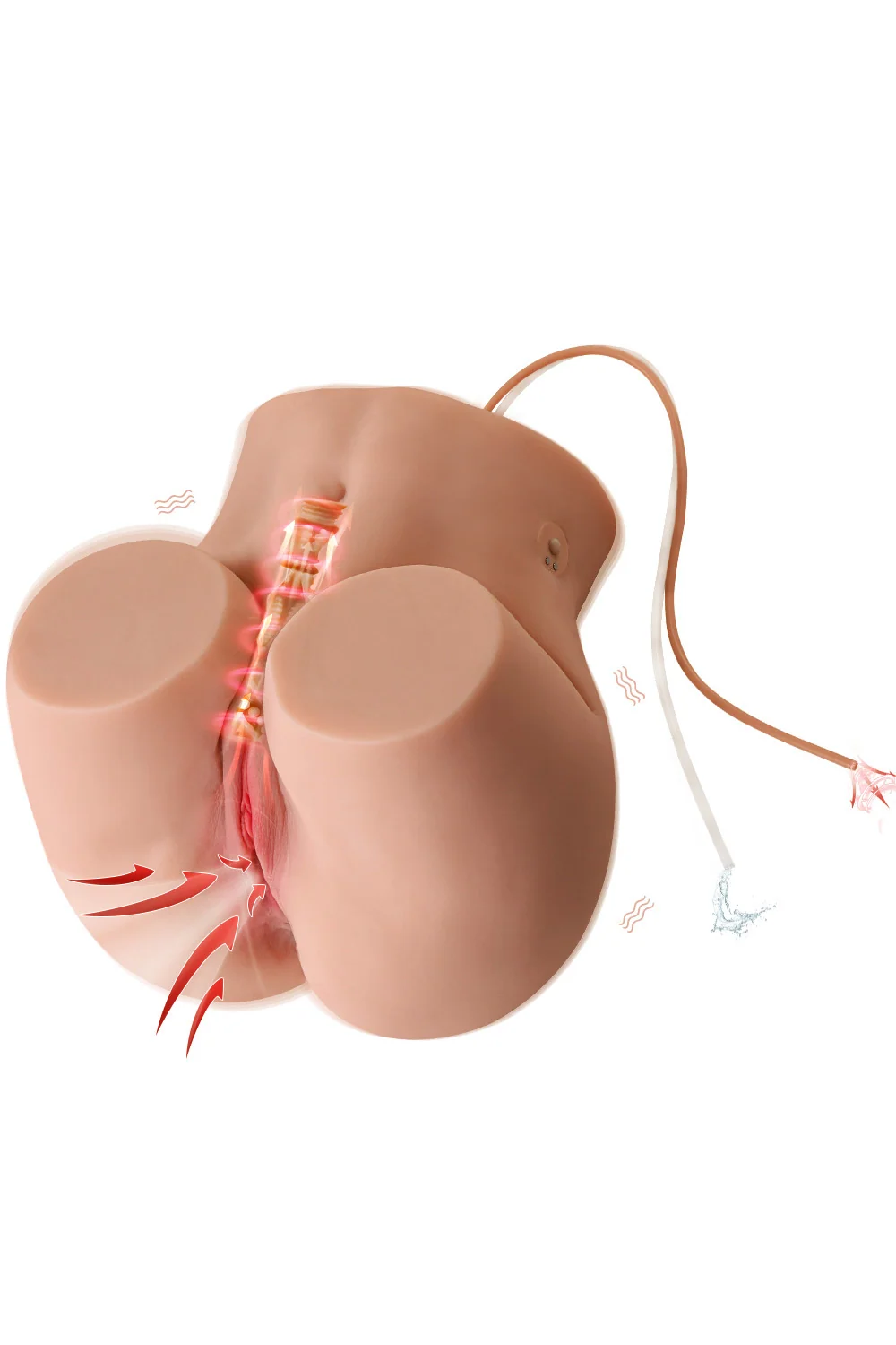 Torso Ass Electric Sucking Sex Doll SQ-MAS50090V