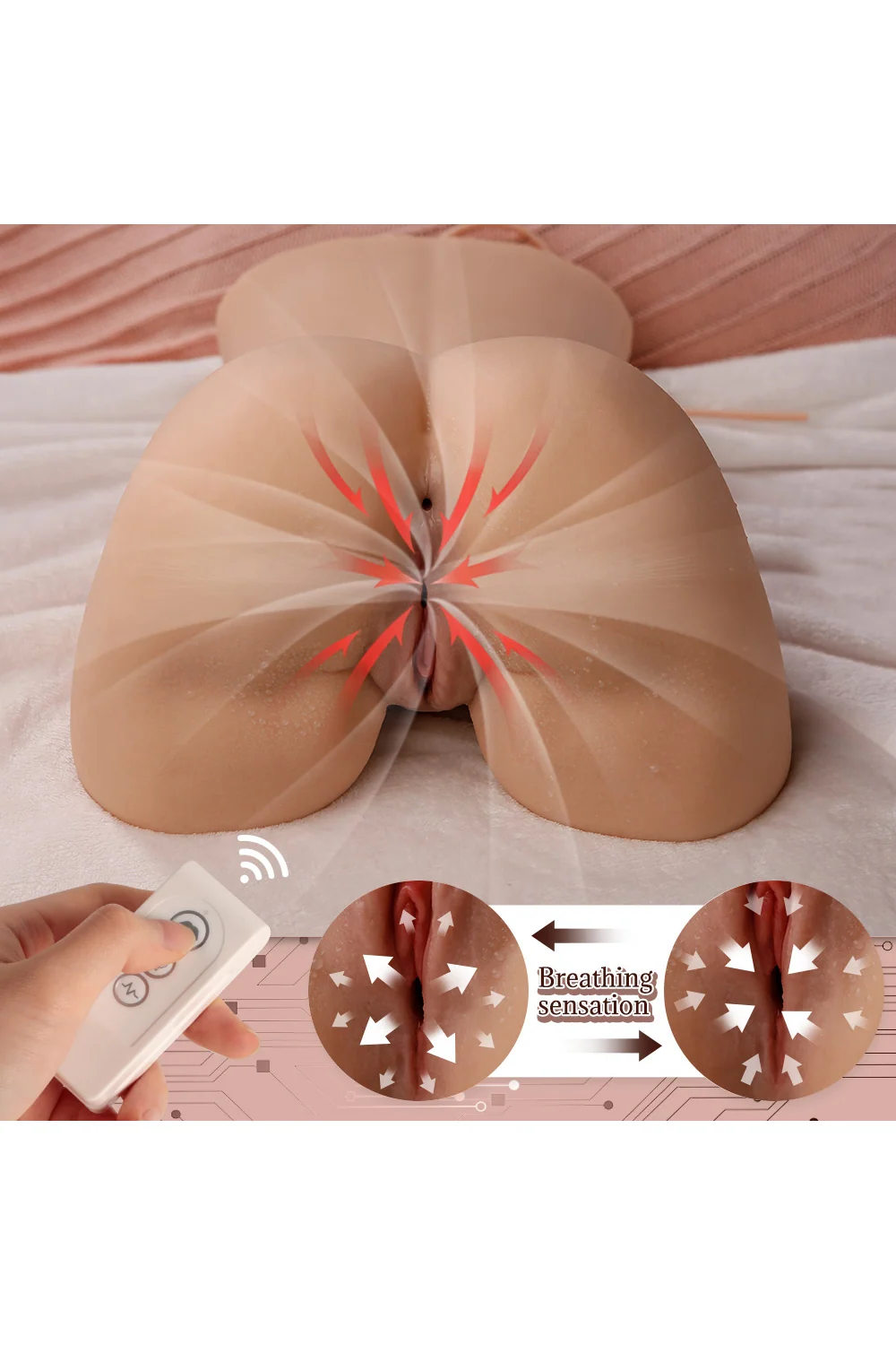 Torso Ass Electric Sucking Sexy Ass Doll SQ-MAS50104V alternate view