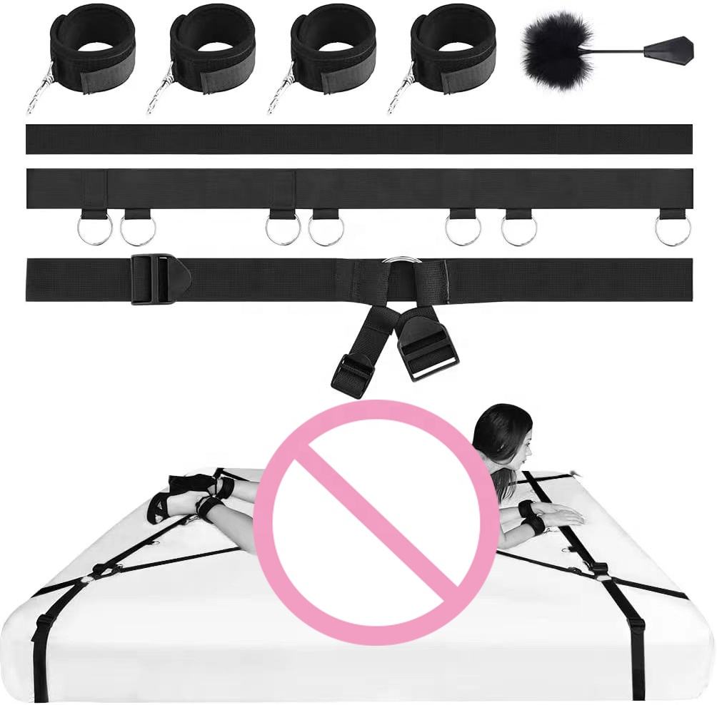 Multi Position Cross Bed Restraining with Feather Handcuff alternate view