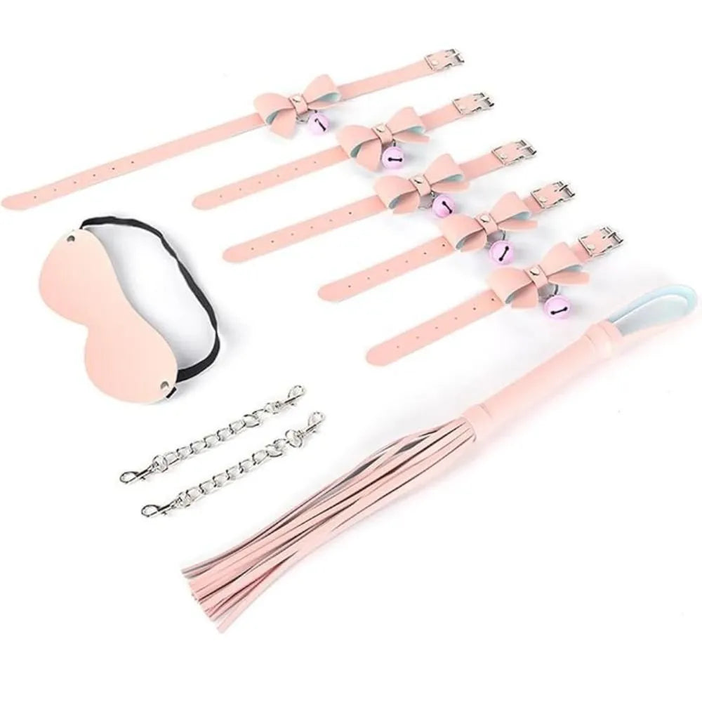Mini Cute Pink Bow 7 Pc BDSM Kit alternate view