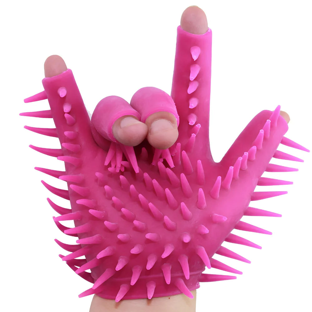 Silicone Spiked Massage Glove alternate view