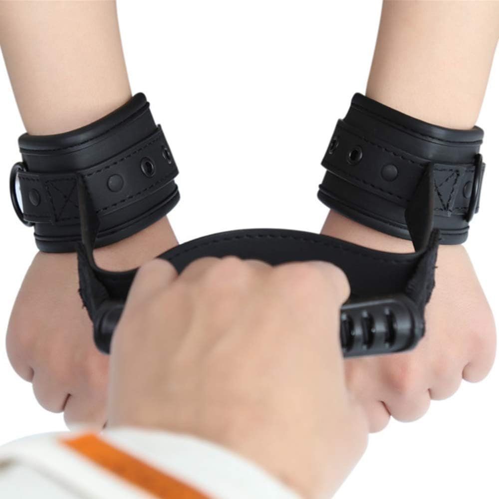 Pu leather Traction Hand Handcuff alternate view