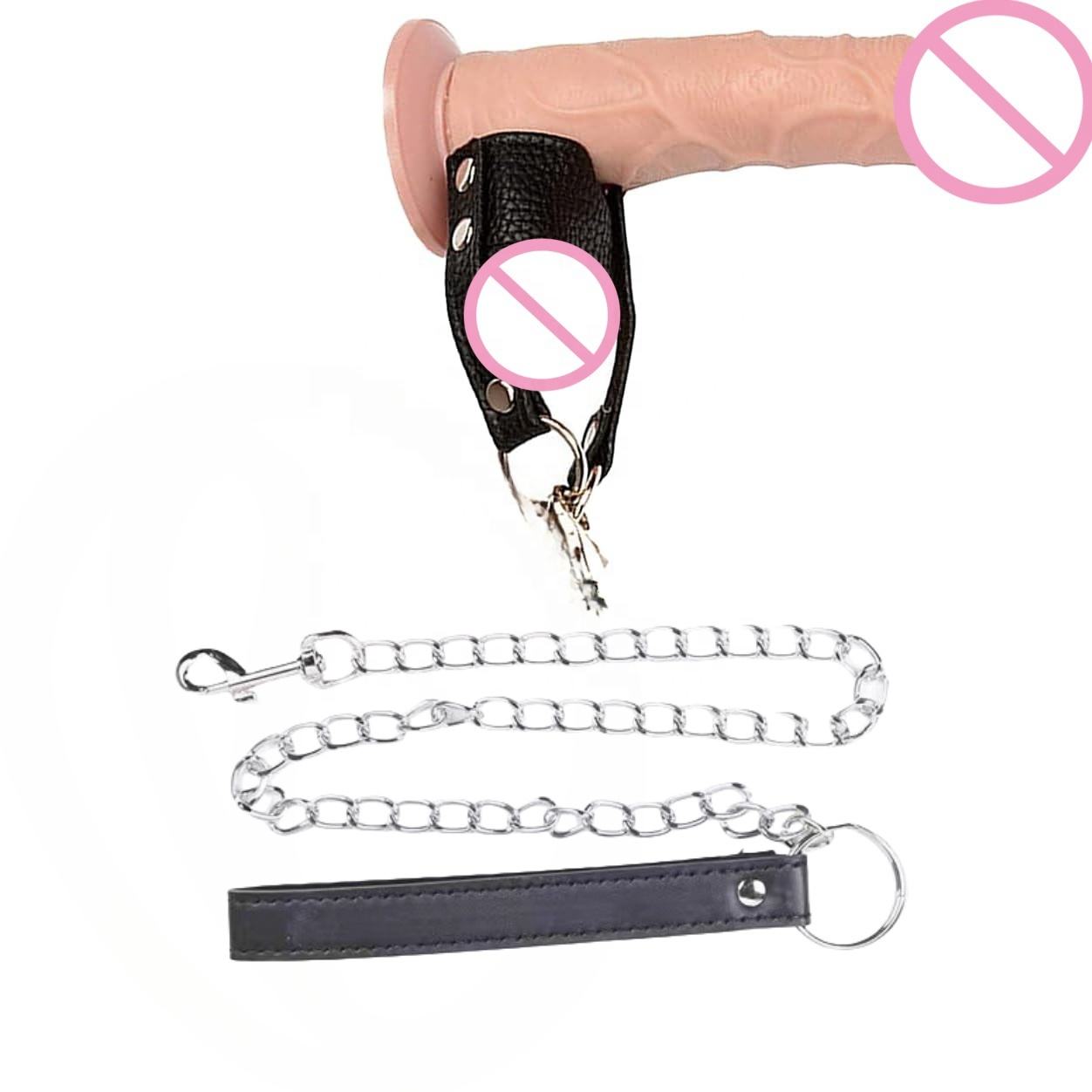 Men Dick Leather Pulling Collar alternate view