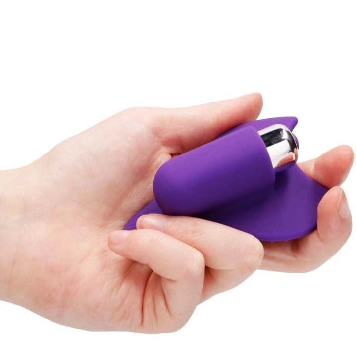 Dotted Silicone Electric Purple Vibrator alternate view