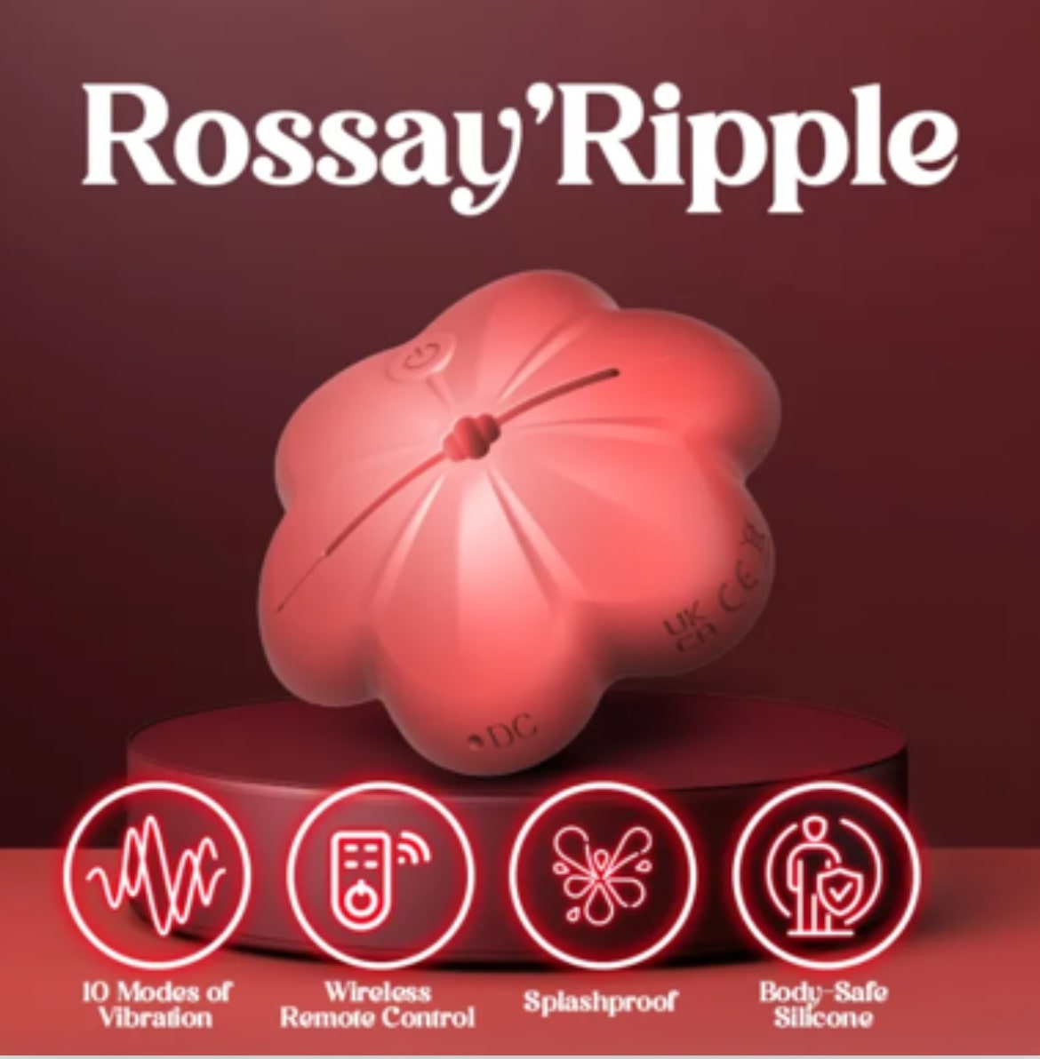 Lush Petal Nipple Clamp Vibrator with Remote