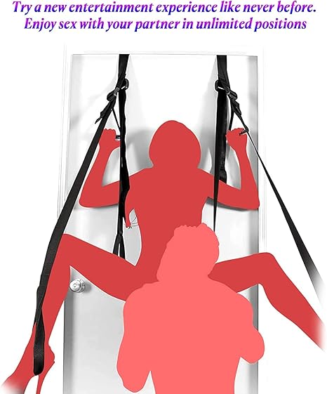 Leopard Print Door Swing Sex Swing for Adults alternate view