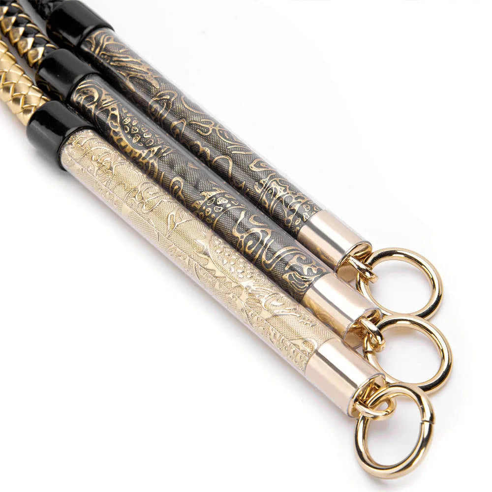 Luxury Long Faux Leather Arabian Flogger alternate view