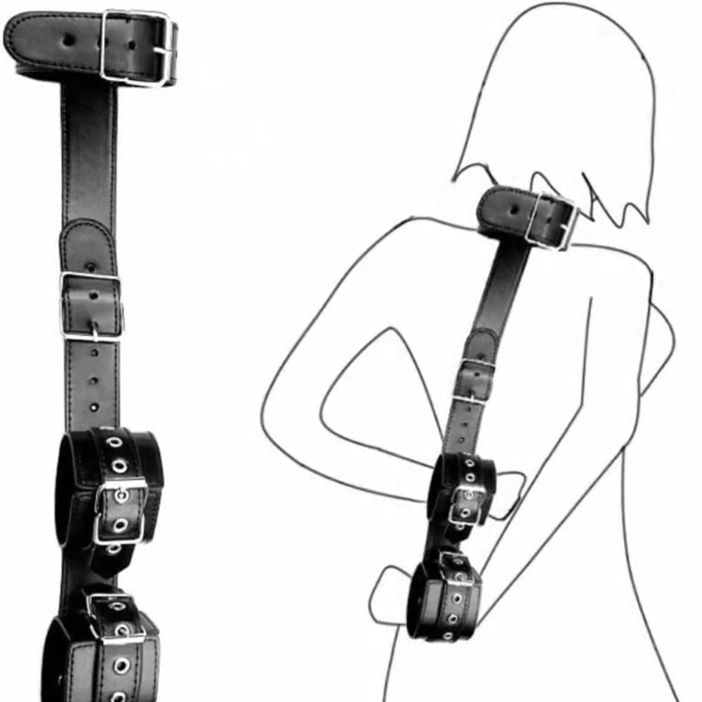 Leather wrist & Neck Restraint Strap