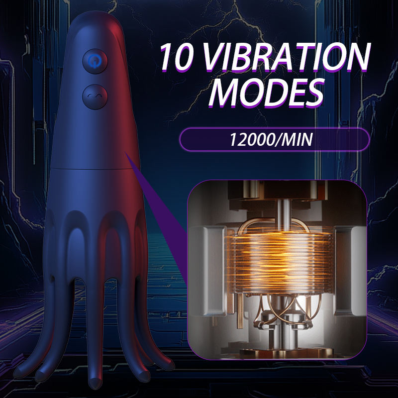 Rechargeable Vibrator Male Stroker alternate view