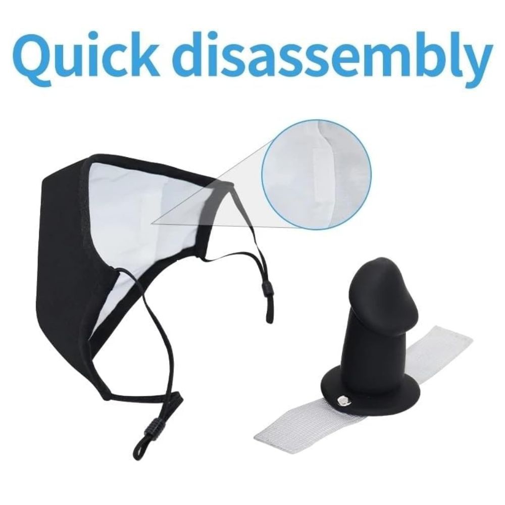 Dil-do Strap-On Mask with Removable Silicone Dildo alternate view