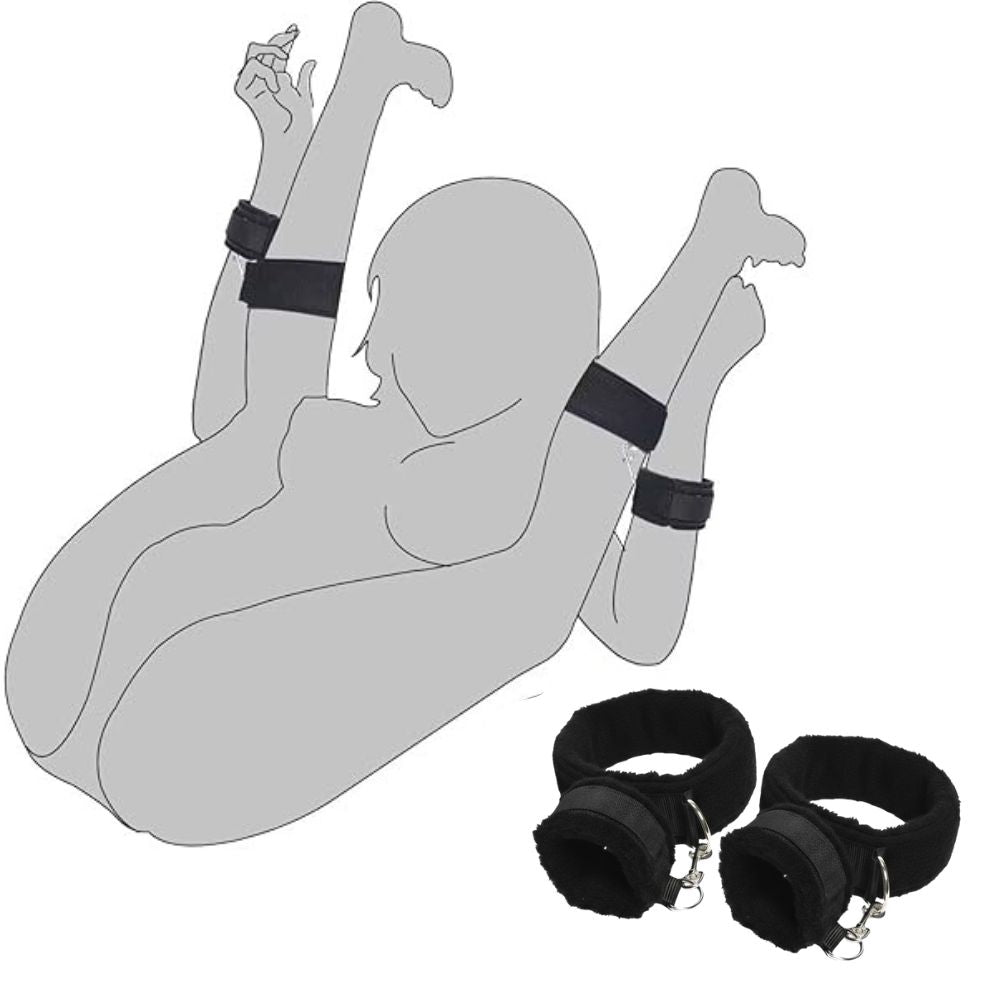 Forearm & Thigh Cuff Furry Restraint set