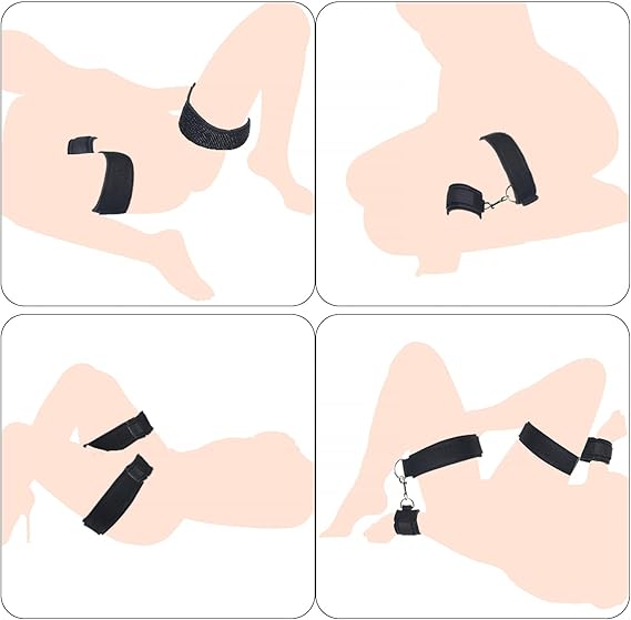 Forearm & Thigh Cuff Furry Restraint set alternate view