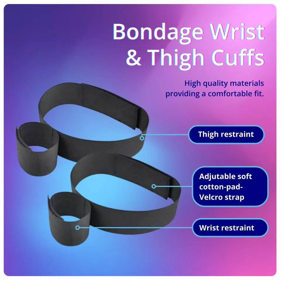 Wrist & Thigh Restraints | Adjustable Leg Straps alternate view