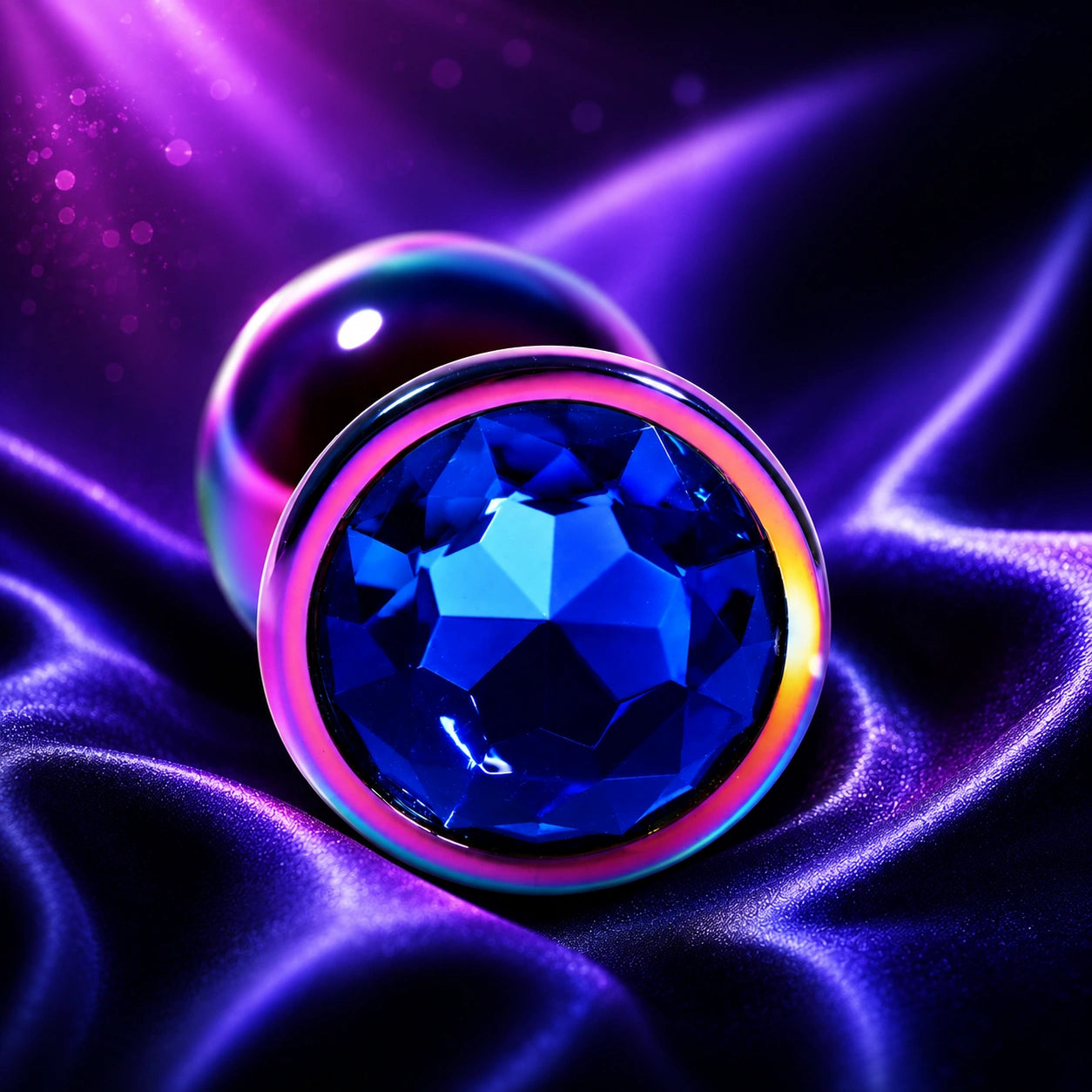 Premium Rainbow Alloy Circle Butt Plug unisex alternate view