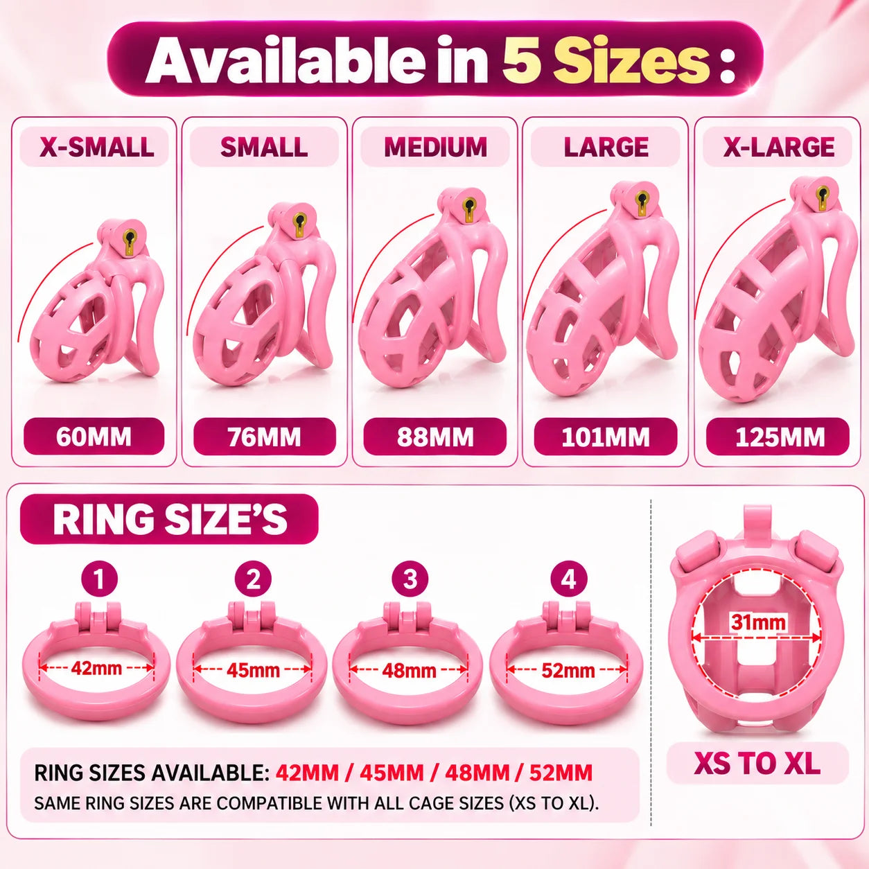 Cobra Chastity Cage 2.0 – Lockable Male Device alternate view