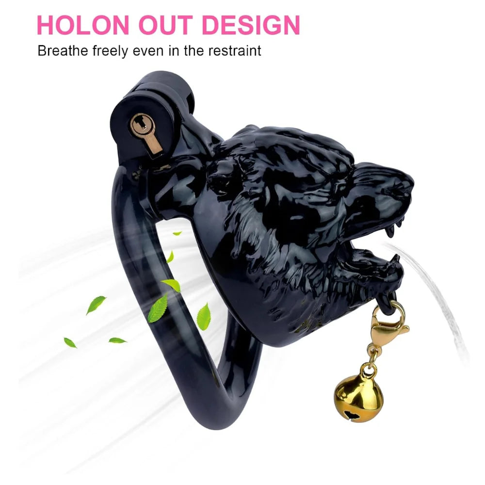 Premium Men Tiger Resin Chastity Cage
