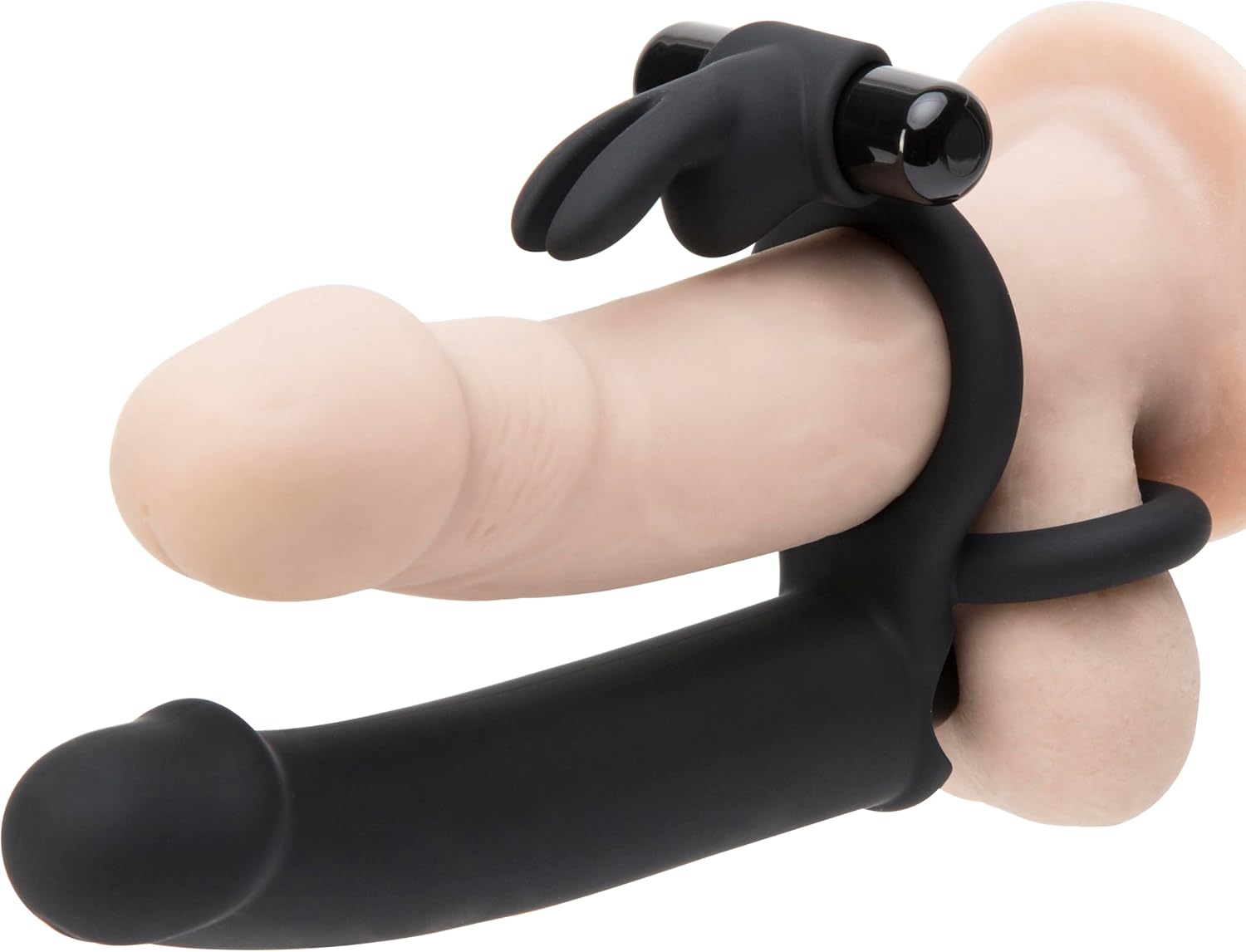 Ruse: 7.5 Liquid Silicone Dildo 2 Wide Real Like Penis w/Balls Suction Cup Strap-On Compatible P- G-Spot Pegging Anal Pl