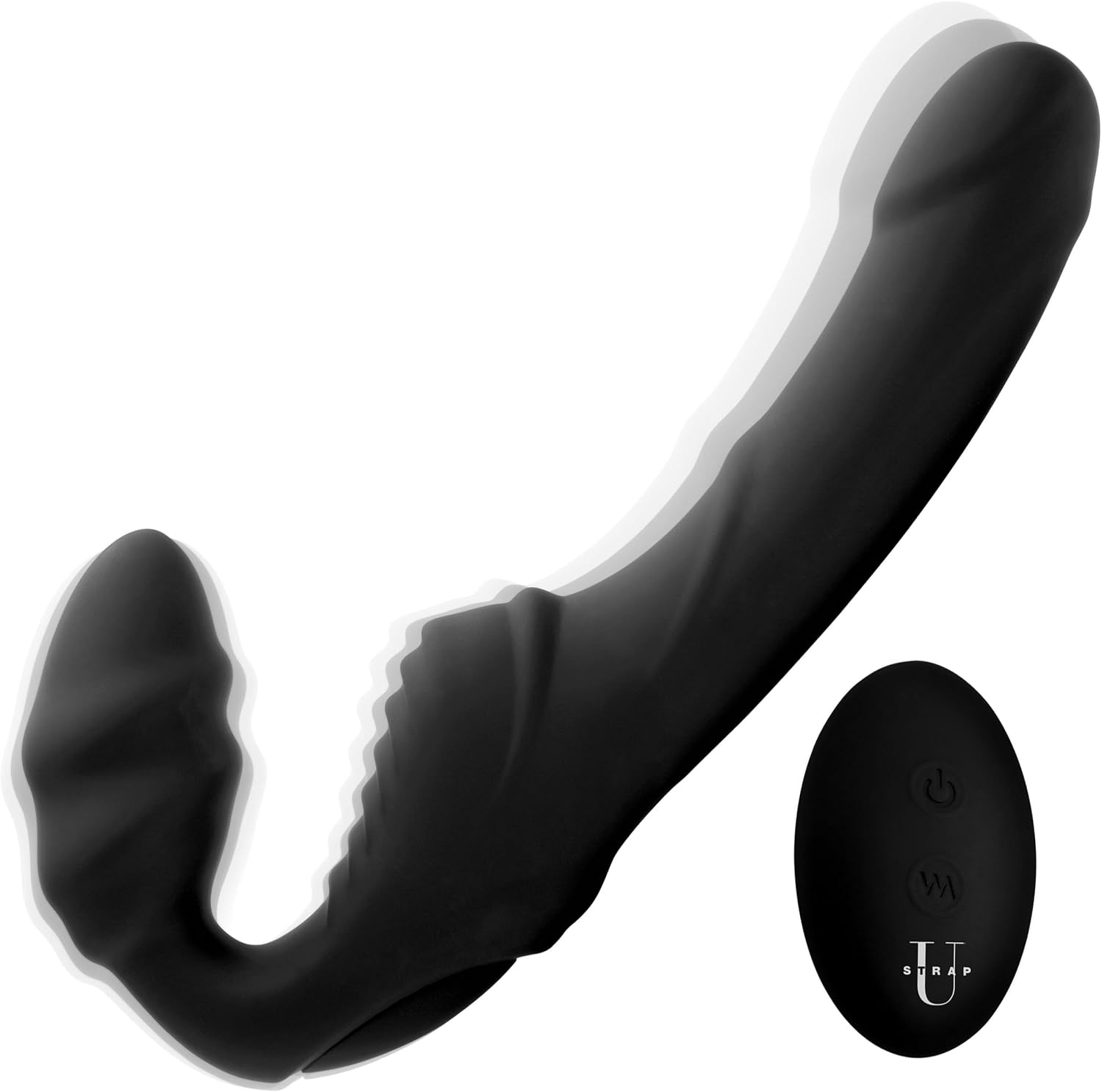 8 Realistic Curved Dildo - P-Spot & G-Spot Vibrating Stimulator, Multi-Speed Vibrations, Suction Cup Harness Compatible