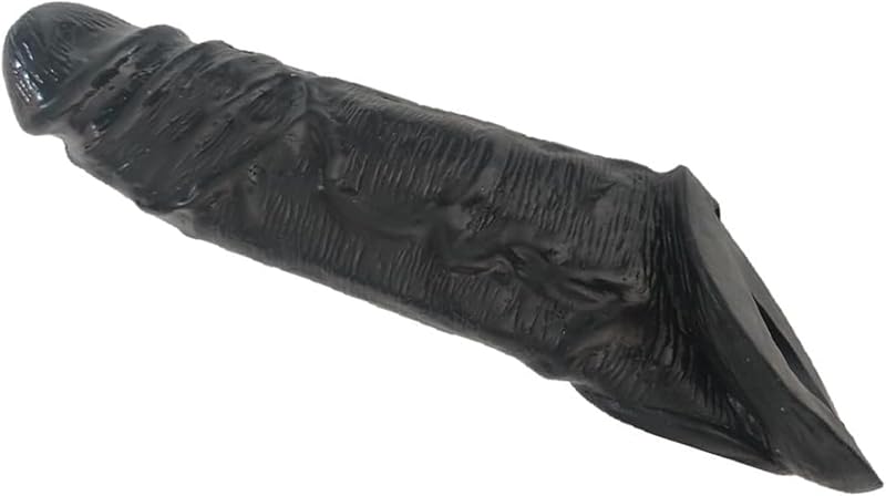 Threaded mace Condoms Male Condom Adult Lock fine Ring Extended Sleeve Black