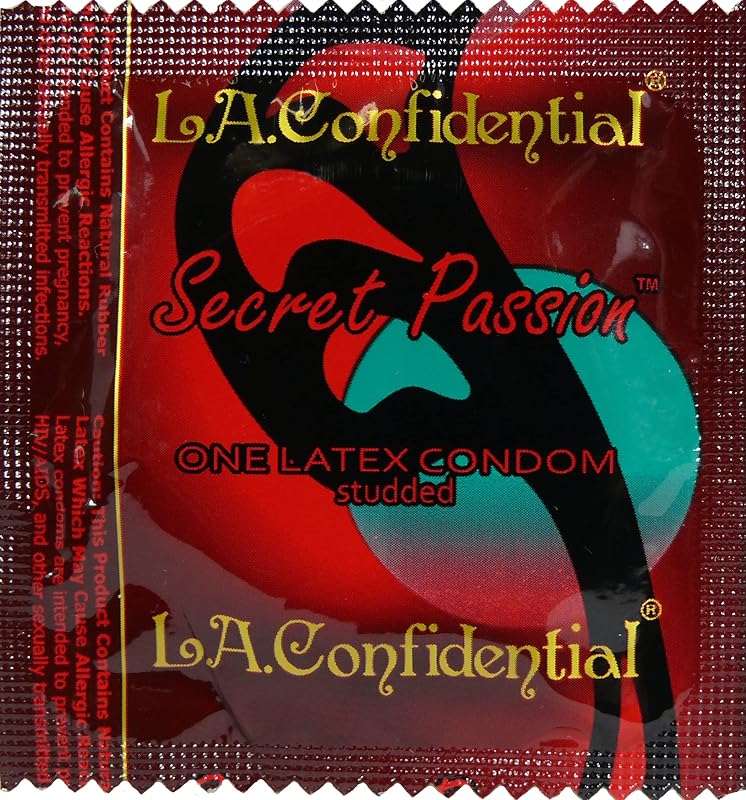 L.A.Confidential Secret Passion Studded Latex Condom (50)
