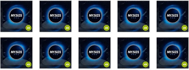 My Size Wide Condoms 49mm (Pack of 10)-Vegan, Pro 49