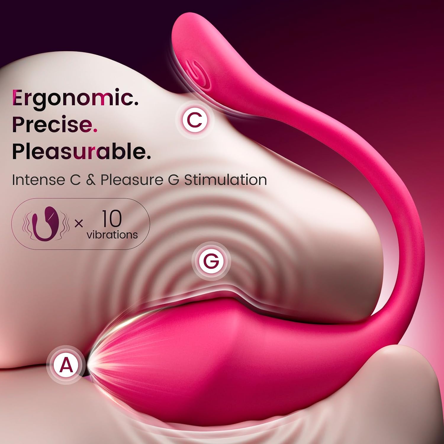 Classic Vibrator Dildo, 7 Inch Multi-Speed, Showerproof, Gold alternate view