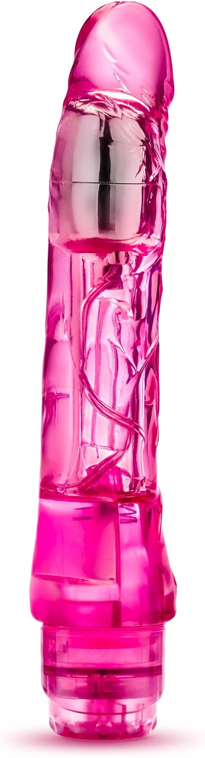 9 Realistic Vibrating Dildo - Multi-Speed G Spot Vibrator & Anal Dildo - Waterproof Flexible Twist Base Multispeed Penis