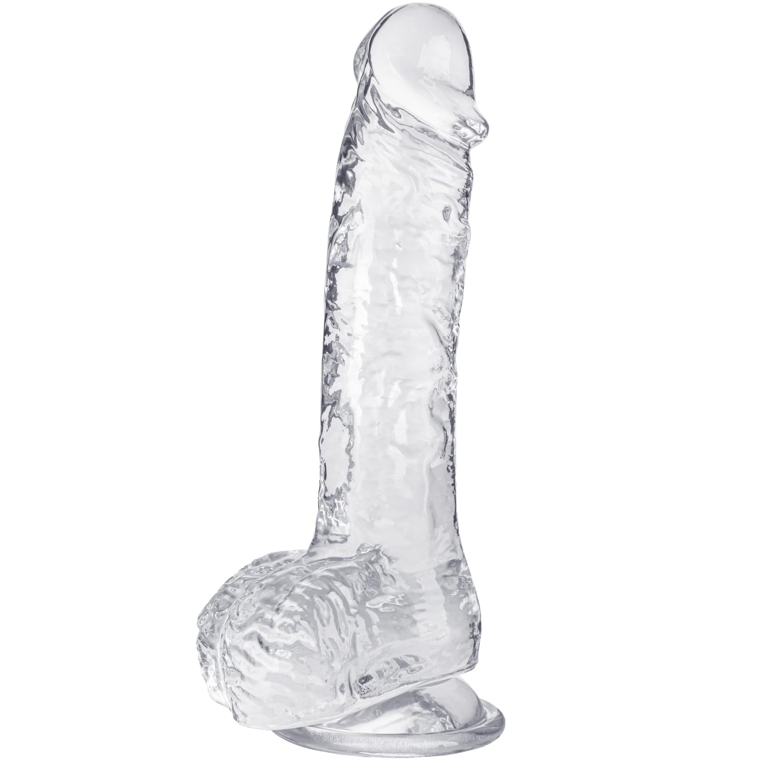Vikkiy Clear Realistic Dildo 8.55 Inch Feels Like Skin Body Safe Material