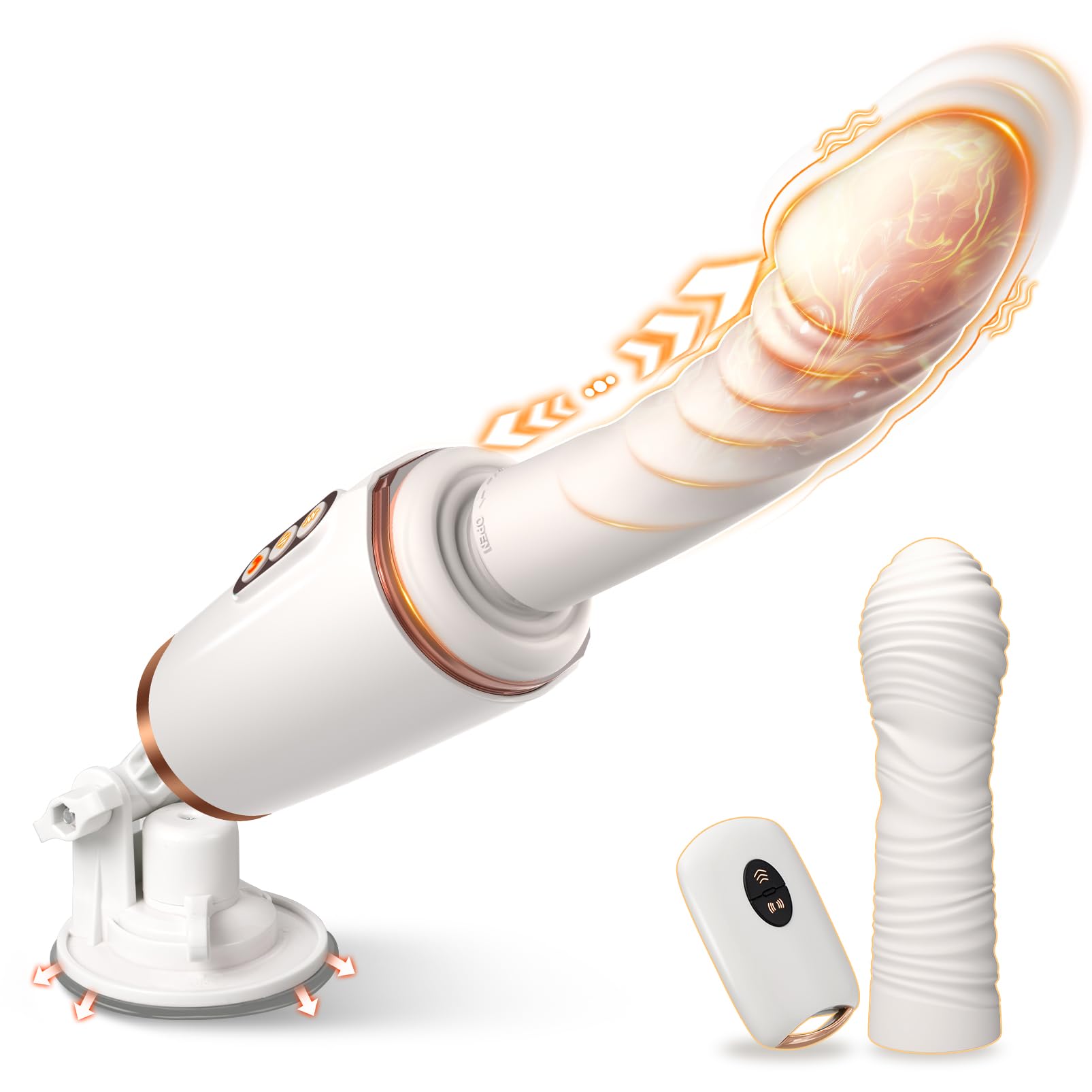 UTIMI Thrusting Dildo Sex Machine 14 Thrusting and Vibration Modes with Heating