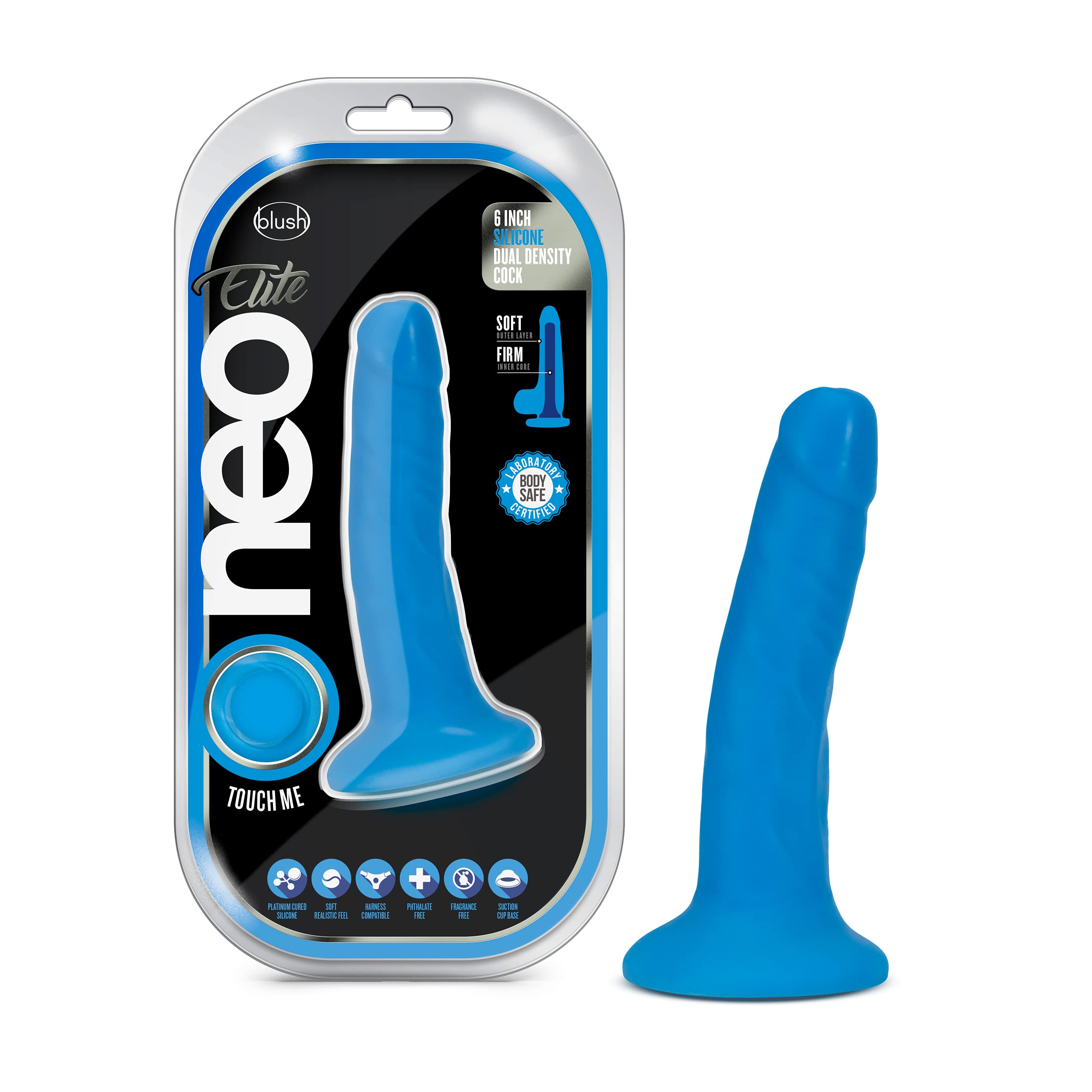 Novelties NEO Elite 6 Inch Dildo UltrasilkTM Silicone Sensa Feel® Dual Density